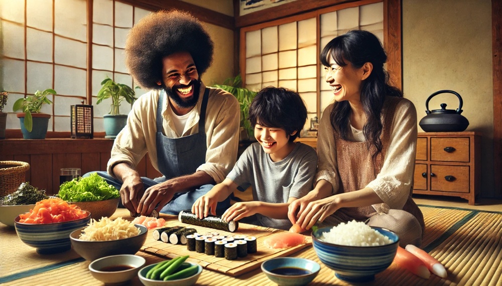 ９月２６日：家族団らんの象徴としての手巻き寿司の画像