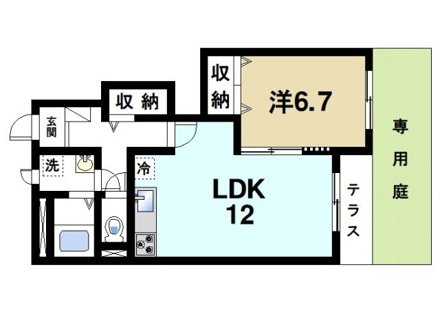 パークサイド学園前の間取り図2