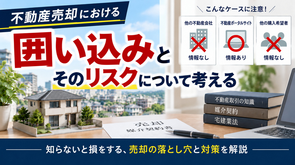 不動産売却における囲い込みとそのリスクについて考えるの画像