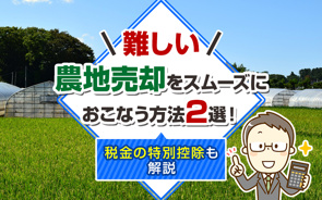 難しい農地売却をスムーズにおこなう方法2選!税金の特別控除も解説の画像