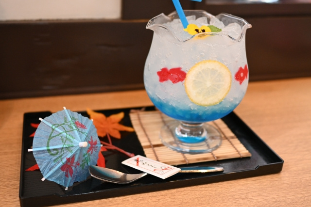 阿倍野区にある金魚カフェの特徴