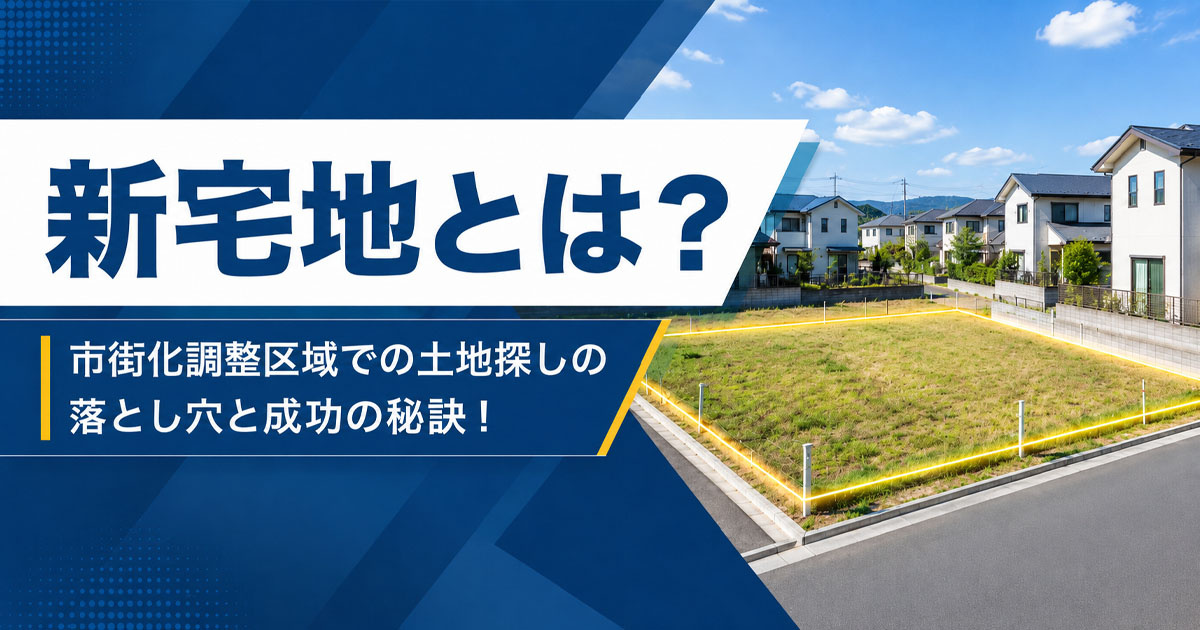【2026年】新宅地とは？市街化調整区域での土地探しの落とし穴と成功の秘訣！の画像