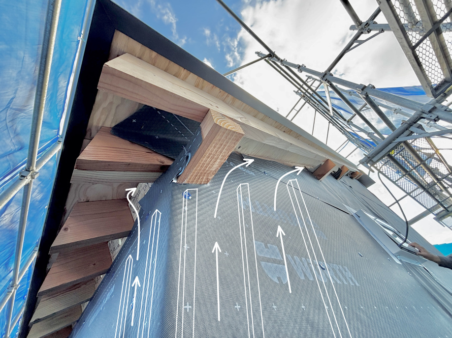 高性能住宅の屋根通気