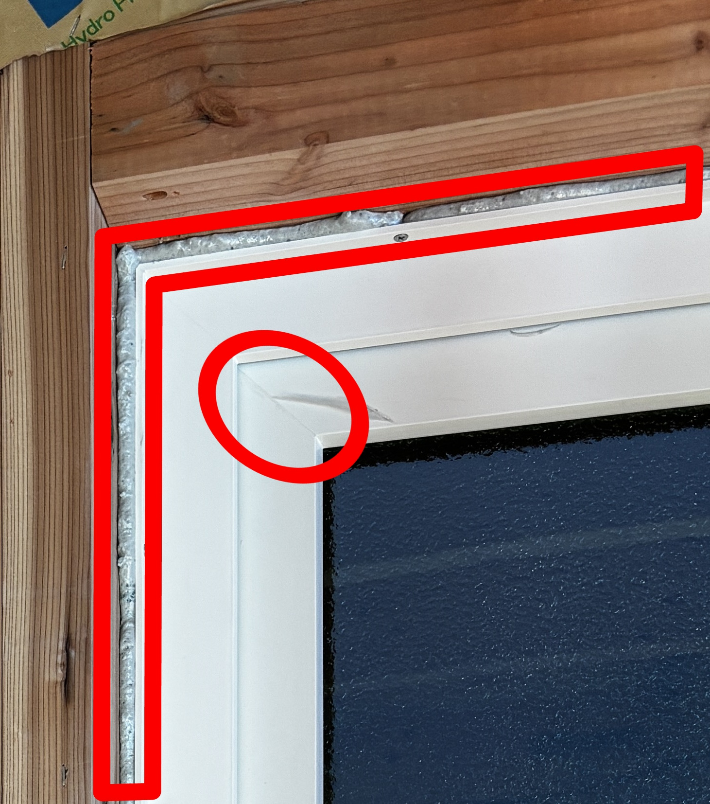 高性能住宅のサッシ