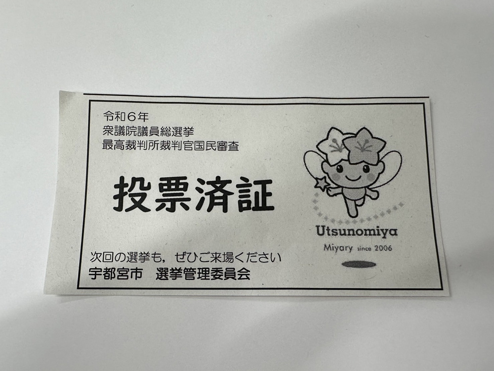 期日前投票に行ってきました！の画像