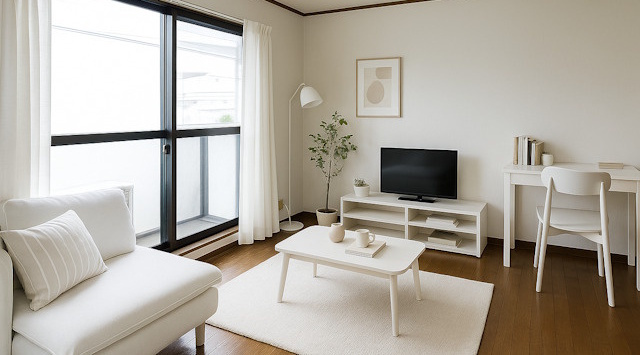 【ルームツアー】ラポール田井庄A｜一人暮らしにピッタリなアパート！バス・トイレ別のセパレートタイプ♪の画像