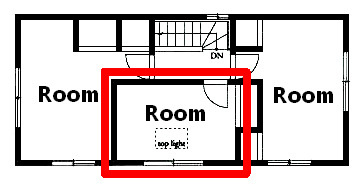 窓が１か所しかないお部屋