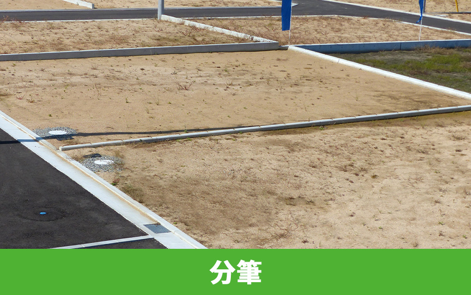 共有名義の土地を分筆して売却する方法