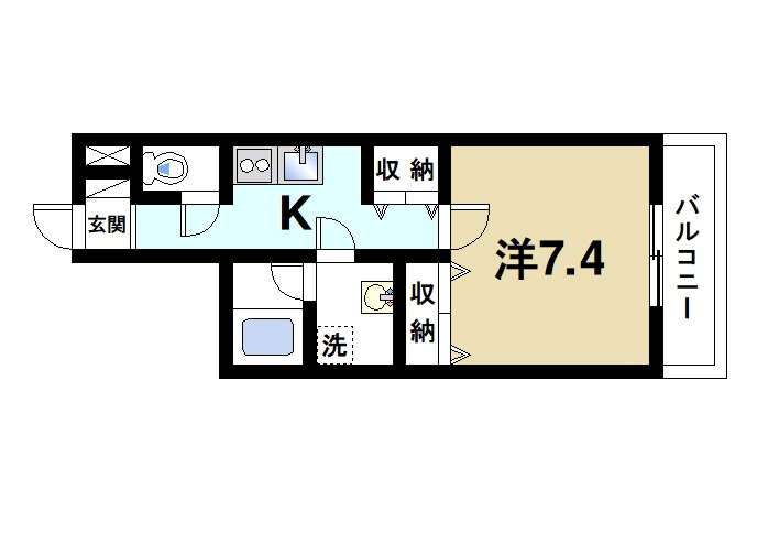 グラディオ新大宮の間取り図2