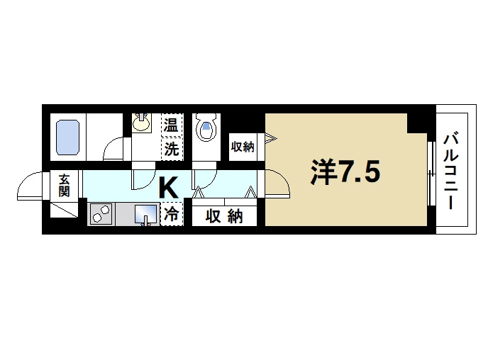 グラディオ新大宮の間取り図1