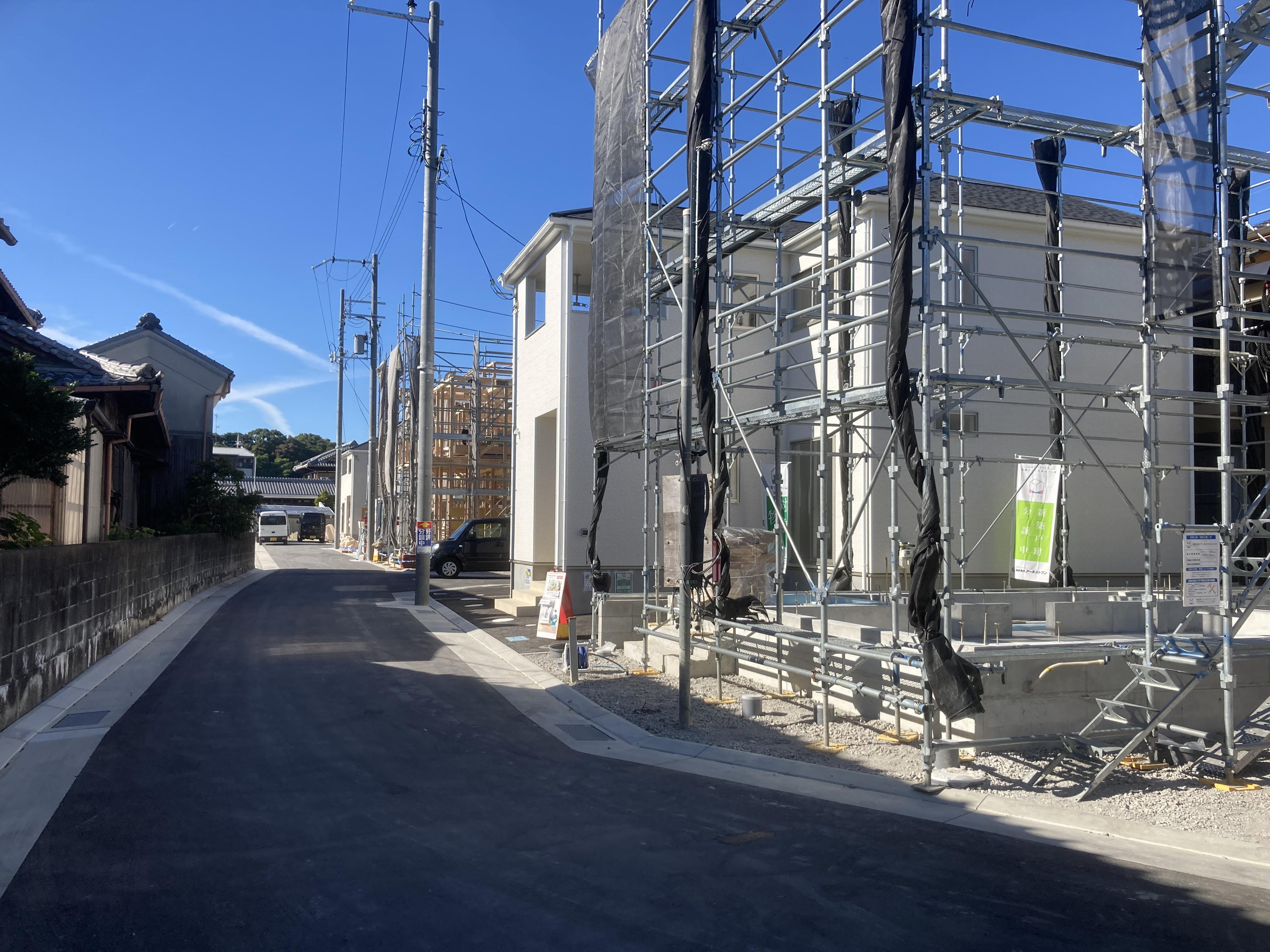 川西市久代1丁目新築戸建3期工事順調ですの画像