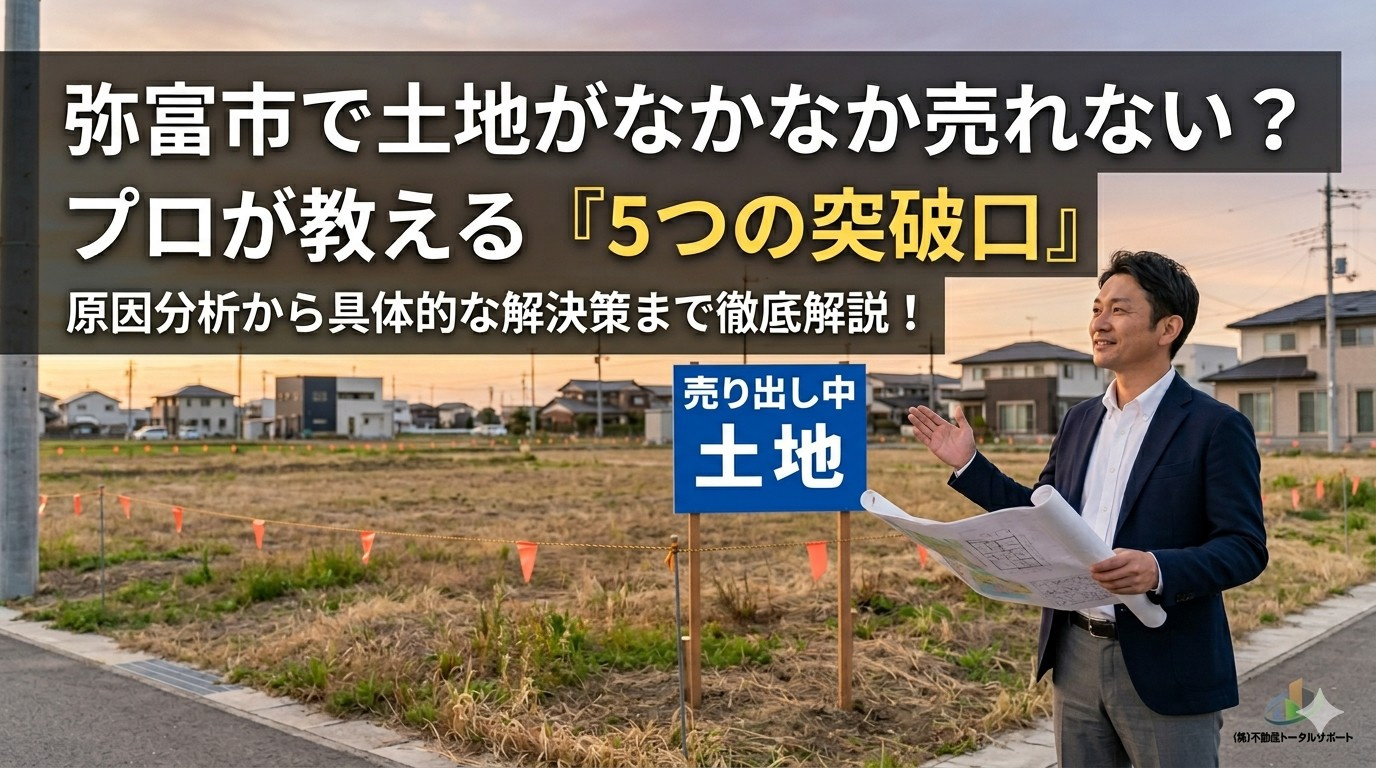 【2026年RN】弥富市で土地がなかなか売れない場合どうする？の画像