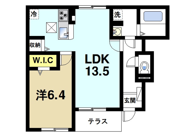 ファミーユ　タチバナの間取り図2