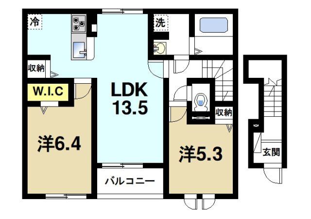 ファミーユ　タチバナの間取り図3