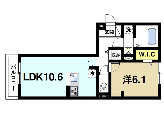 プラナス新大宮の間取り図1