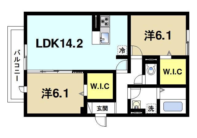 スリジエ新大宮の間取り図2