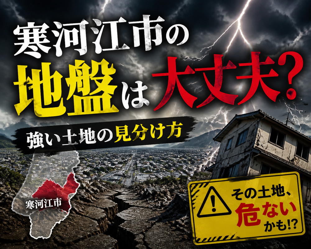 寒河江市の地盤は大丈夫？強い土地の見分け方！の画像