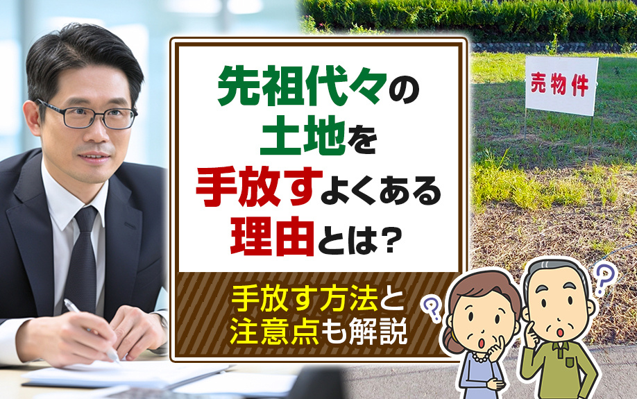 先祖代々の土地を手放すよくある理由とは？手放す方法と注意点も解説の画像