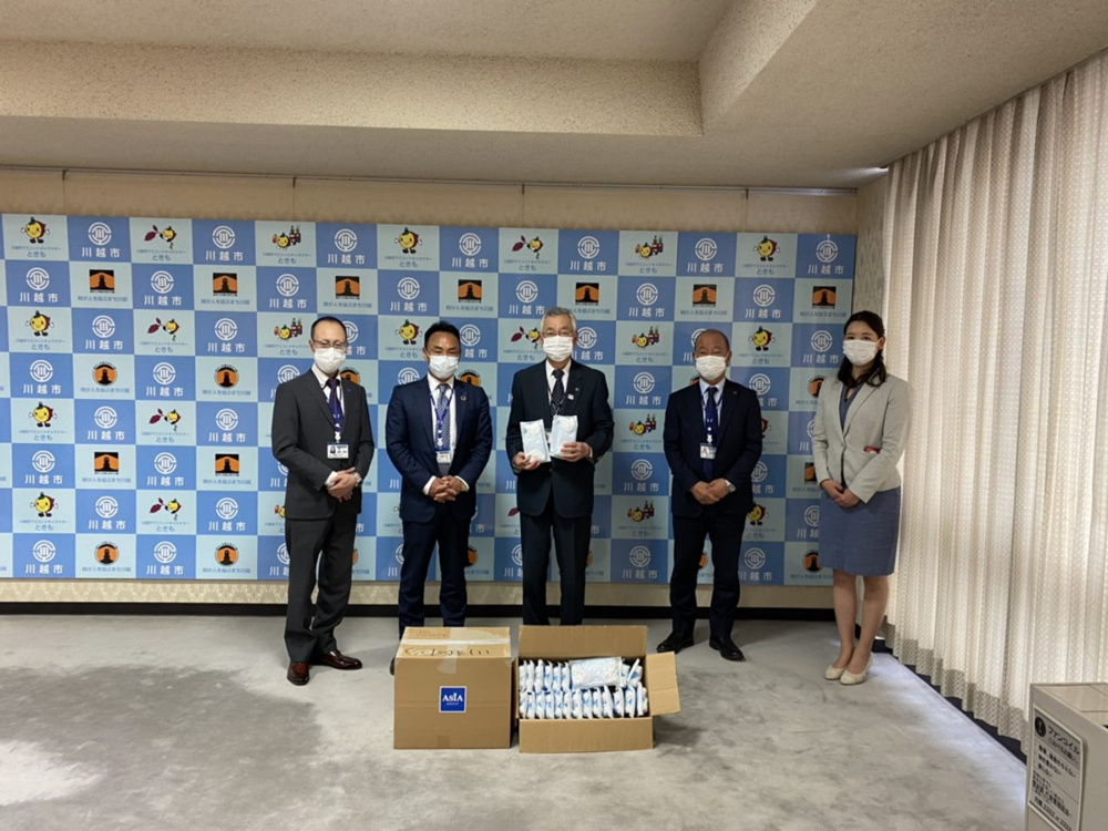 【川越市にマスク5000枚を寄付致しました！！】の画像
