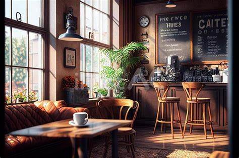 カフェ　内装デザインの画像