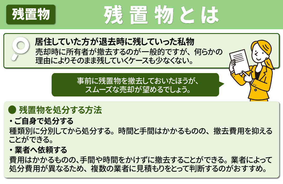 不動産売却前に知っておきたい「残置物」とは？