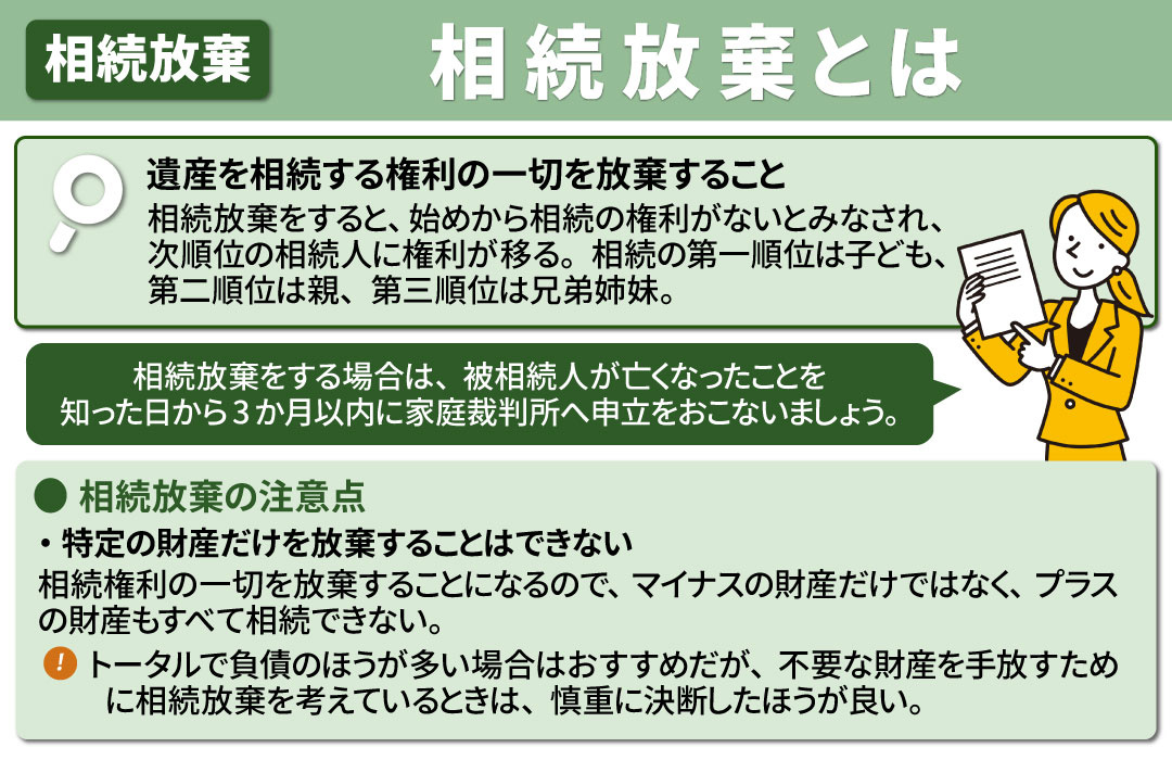 空き家を相続放棄する際に押さえておきたい概要や注意点とは