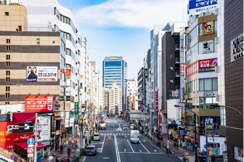 五反田駅付近の景色