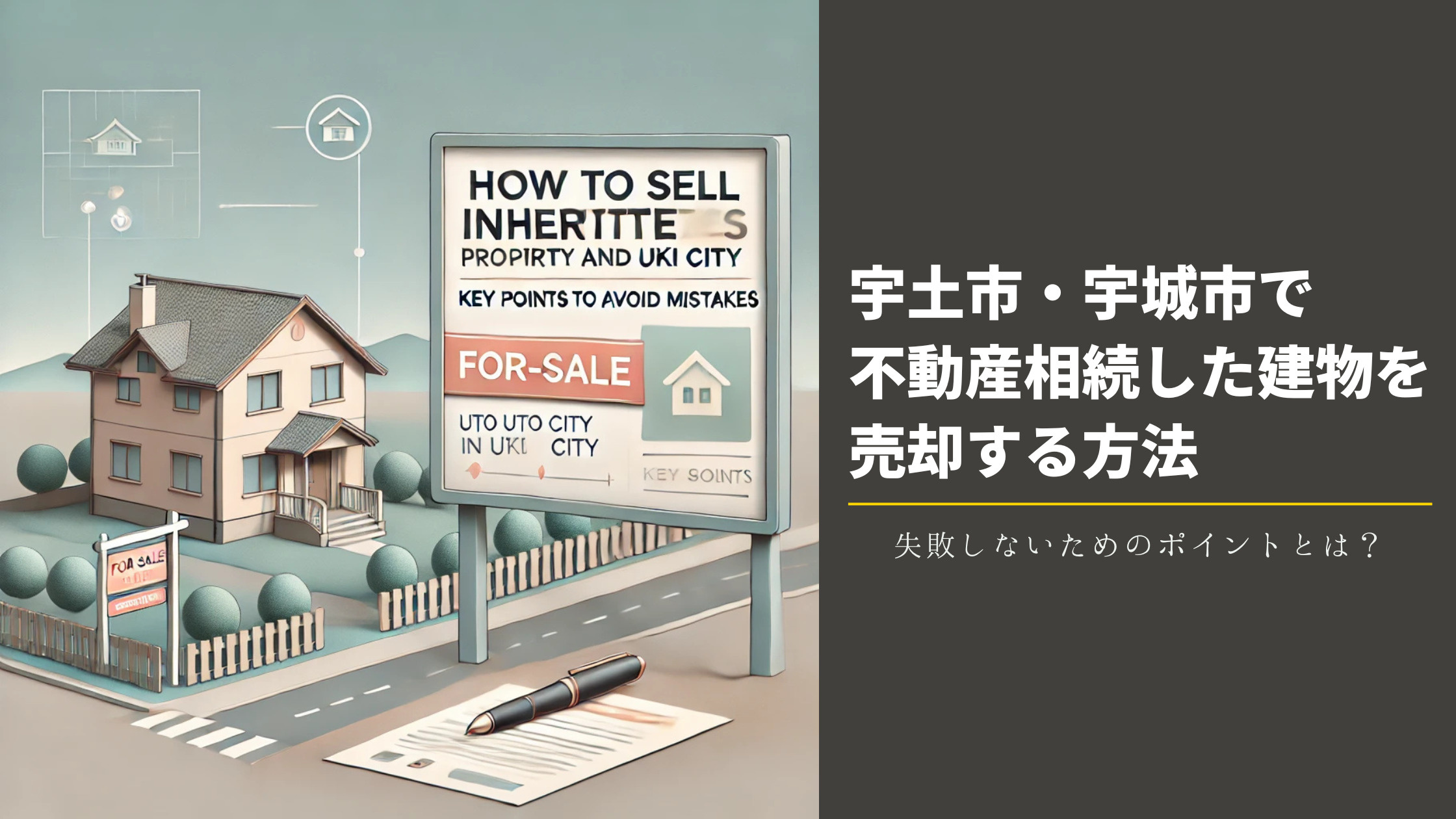 宇土市・宇城市で不動産相続した建物を売却する方法｜失敗しないためのポイントとは？の画像
