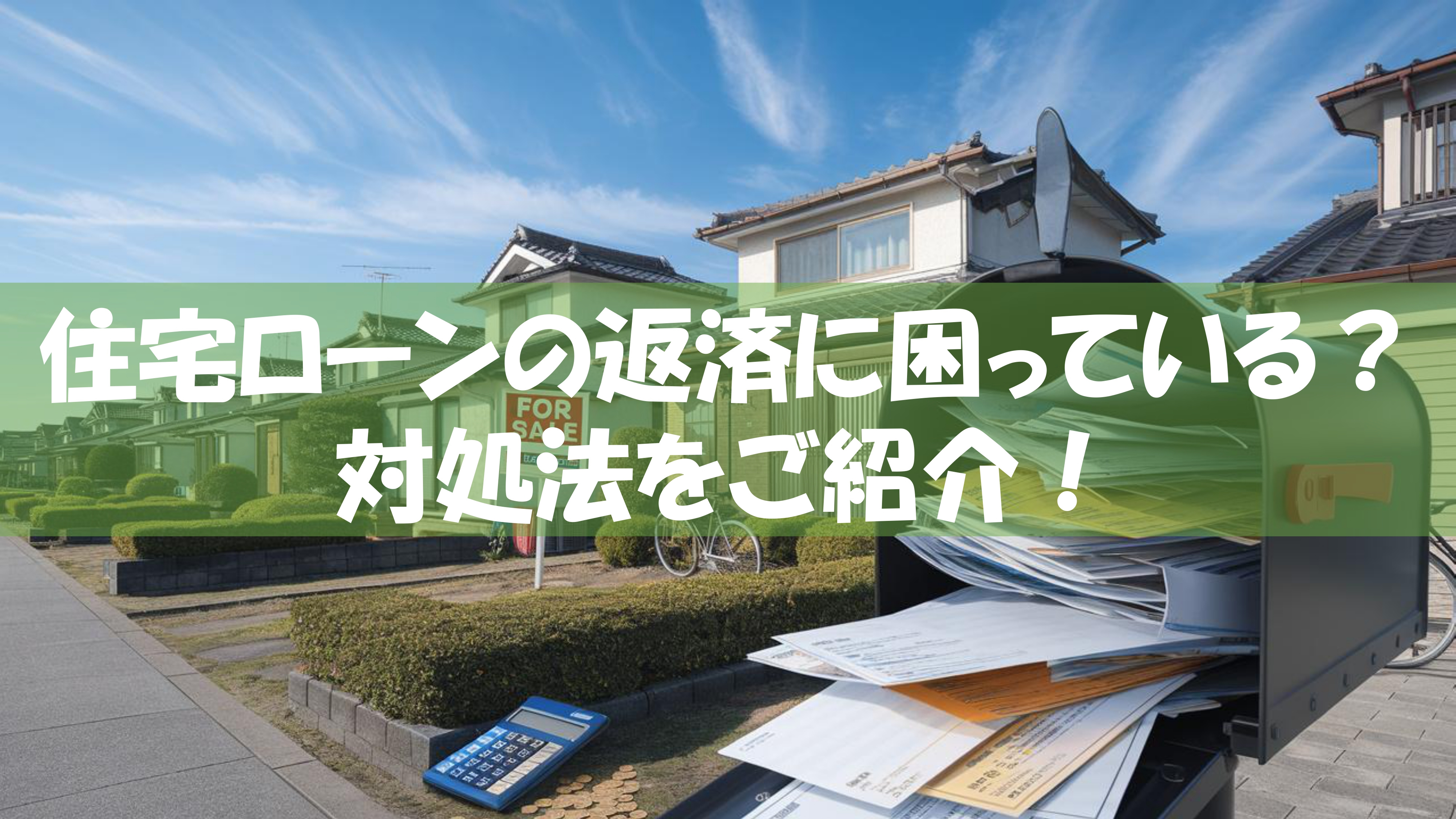 住宅ローンの返済に困っている？ 対処法をご紹介の画像