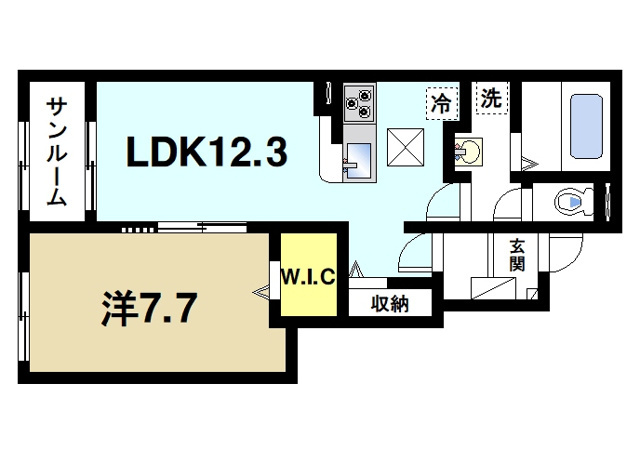 ミルキーコートの間取り図1