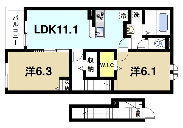 ミルキーコートの間取り図2