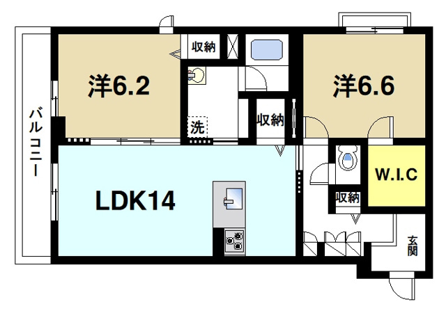 シャトードールⅡの間取り図4