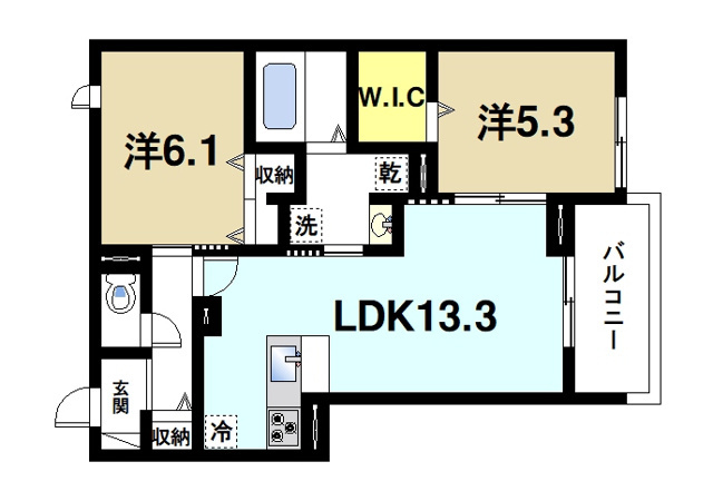 レクエルドの間取り図1