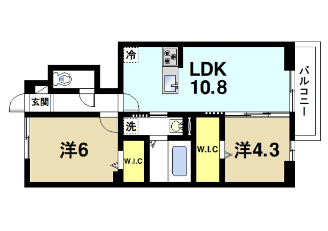 ピュアフィールドの間取り図1