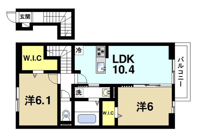 ピュアフィールドの間取り図2