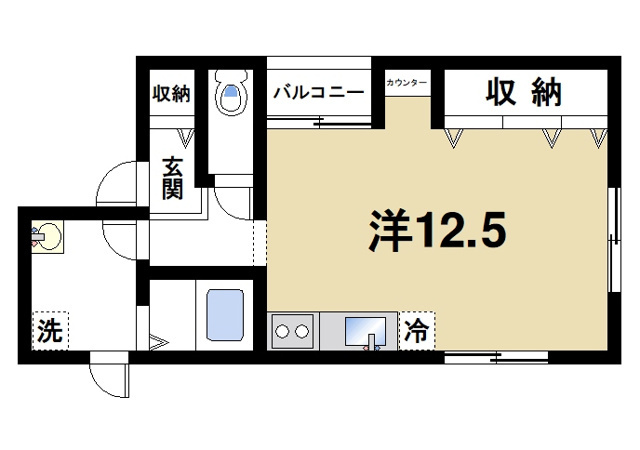 ボヌールならまちの間取り図1