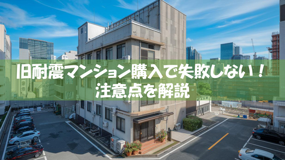 旧耐震マンション購入で失敗しない！ 注意点を解説の画像