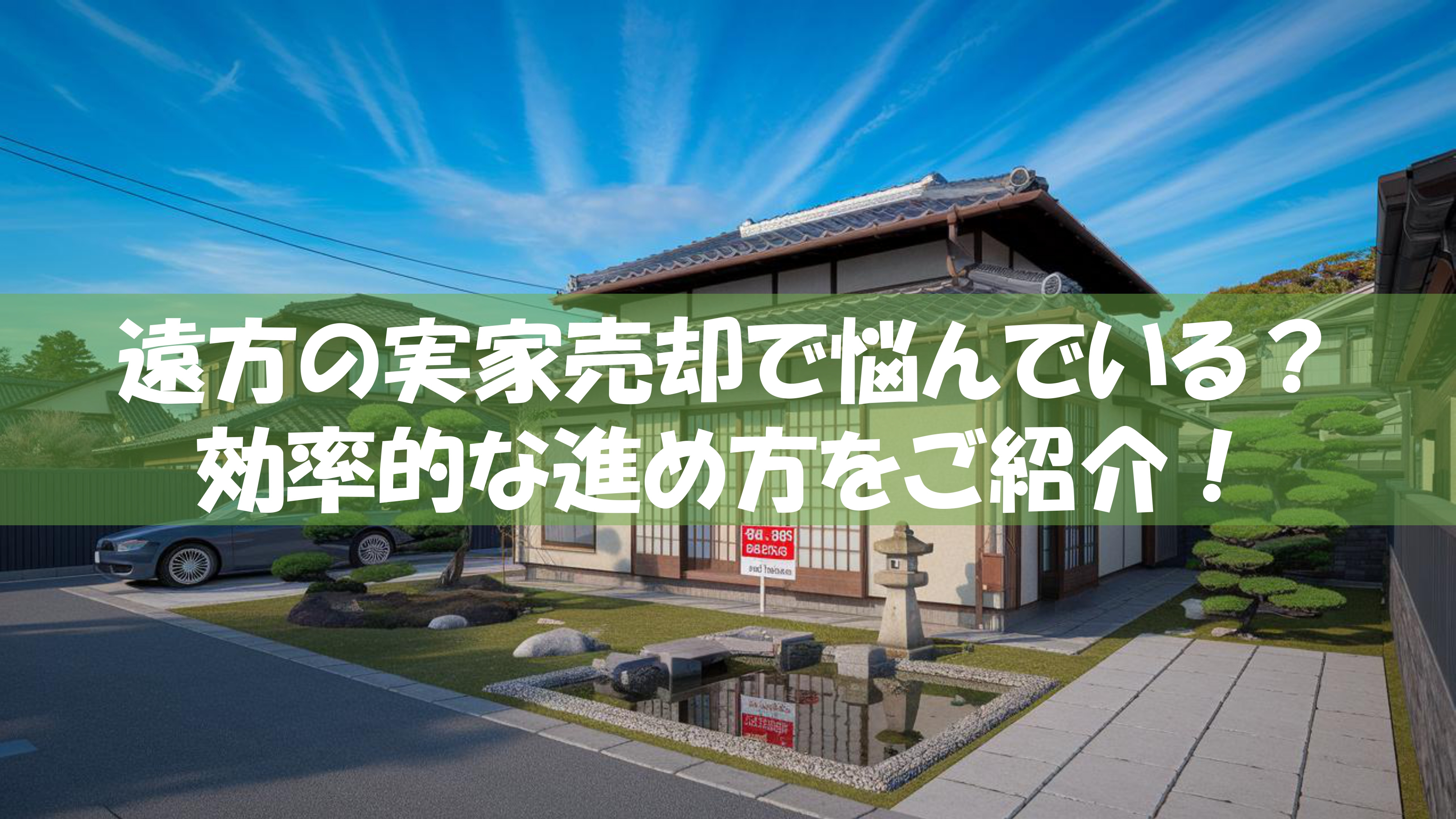 遠方の実家売却で悩んでいる？ 効率的な進め方をご紹介！の画像