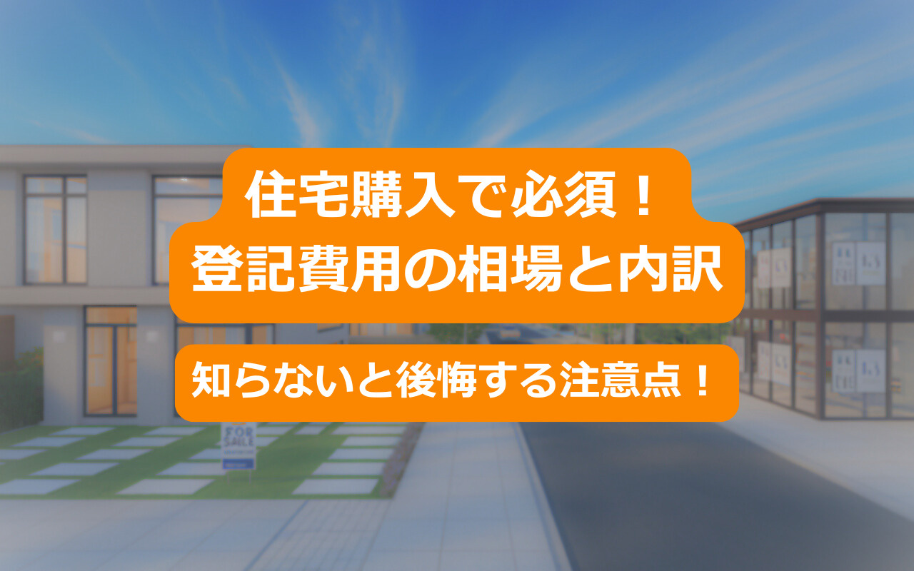 住宅購入で必須！登記費用の相場と内訳｜知らないと後悔する注意点！の画像