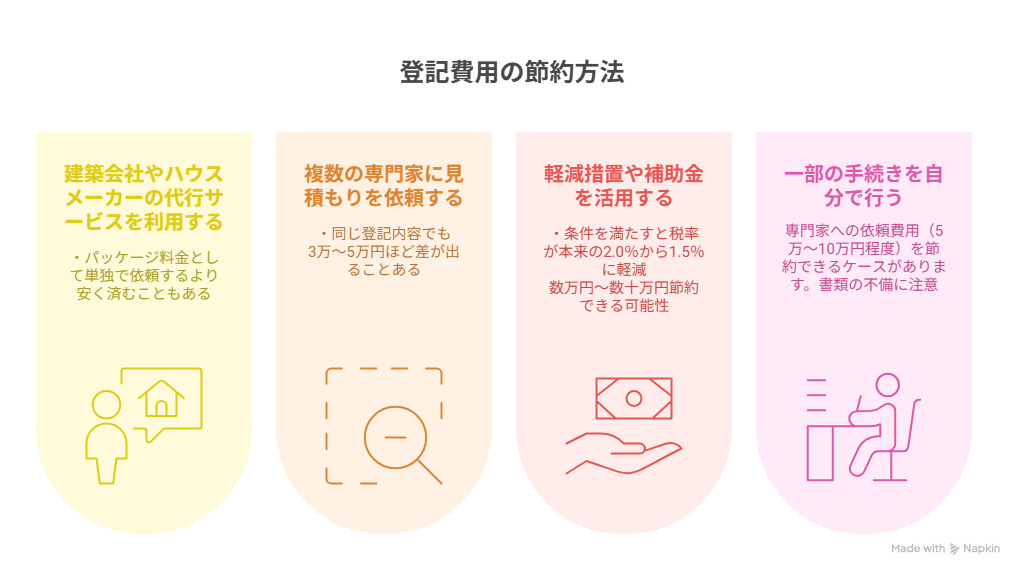 登記費用の節約方法