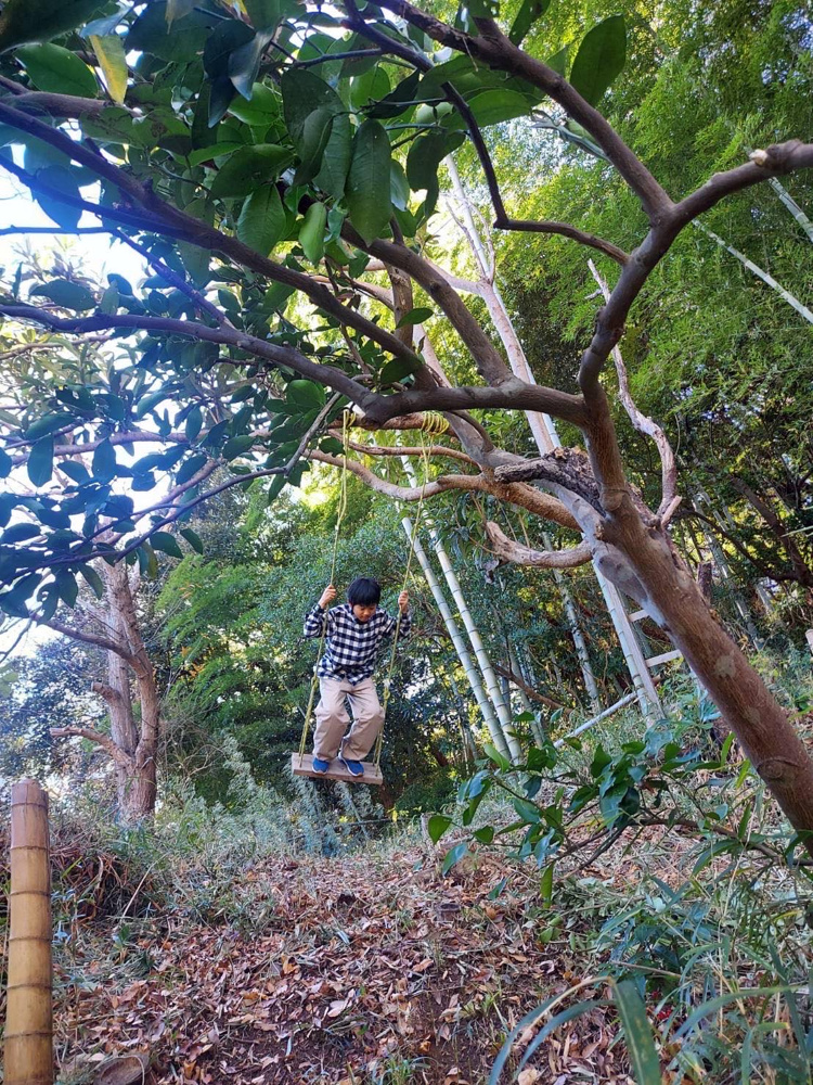 葉山で山遊びの画像