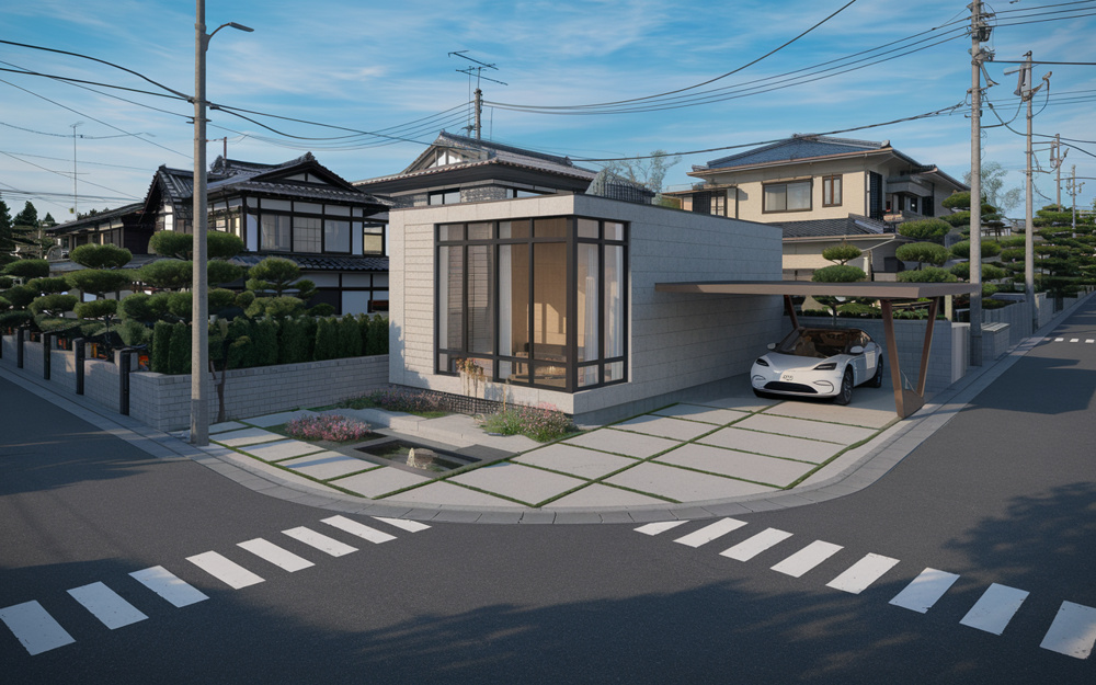 角地で建てる家の魅力とは？ 用途地域と建蔽率緩和を解説の画像