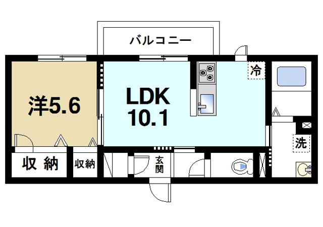 リボーン谷田の間取り図1