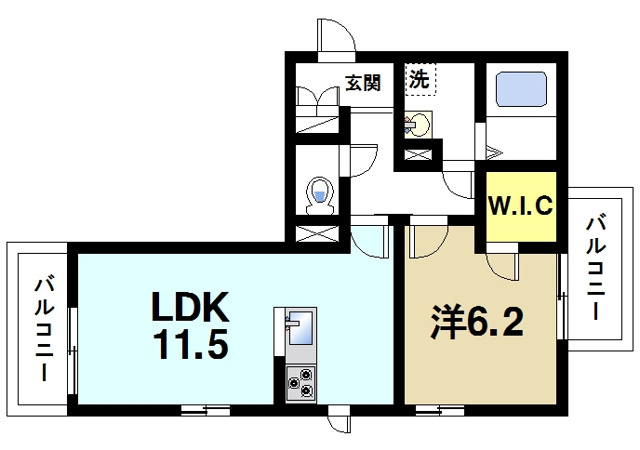 リボーン谷田の間取り図3