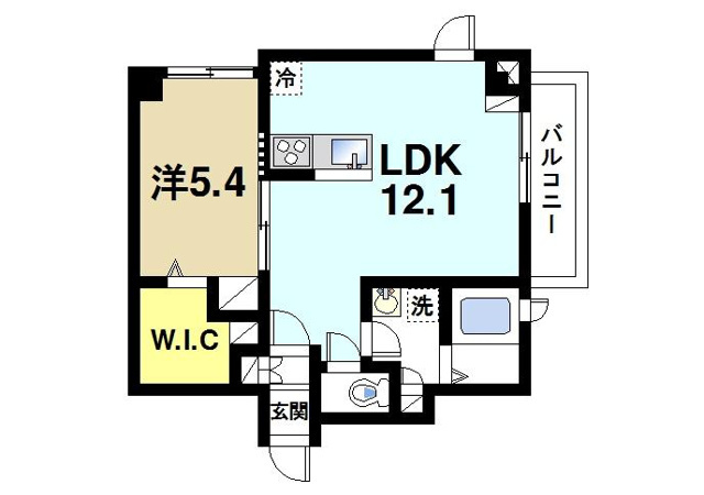 ル・ココン一番館の間取り図1