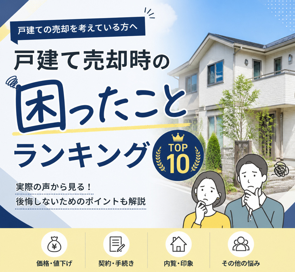 戸建て売却で困ったことは？ ランキング形式にてご紹介の画像