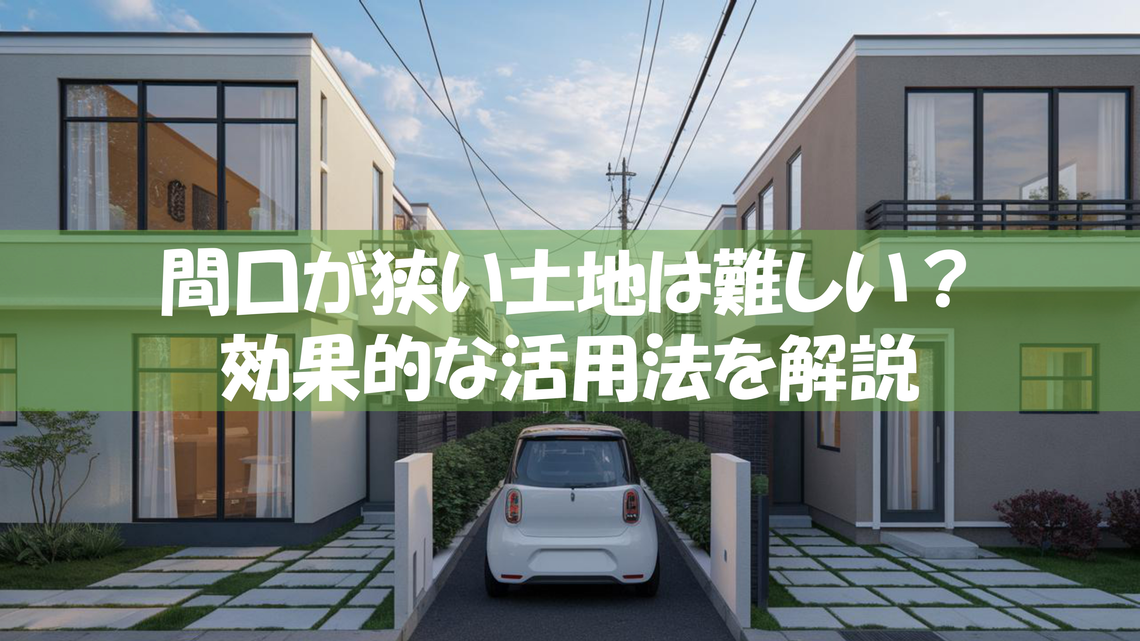 間口が狭い土地の活用と売却方法！設計アイデアについてもご紹介の画像