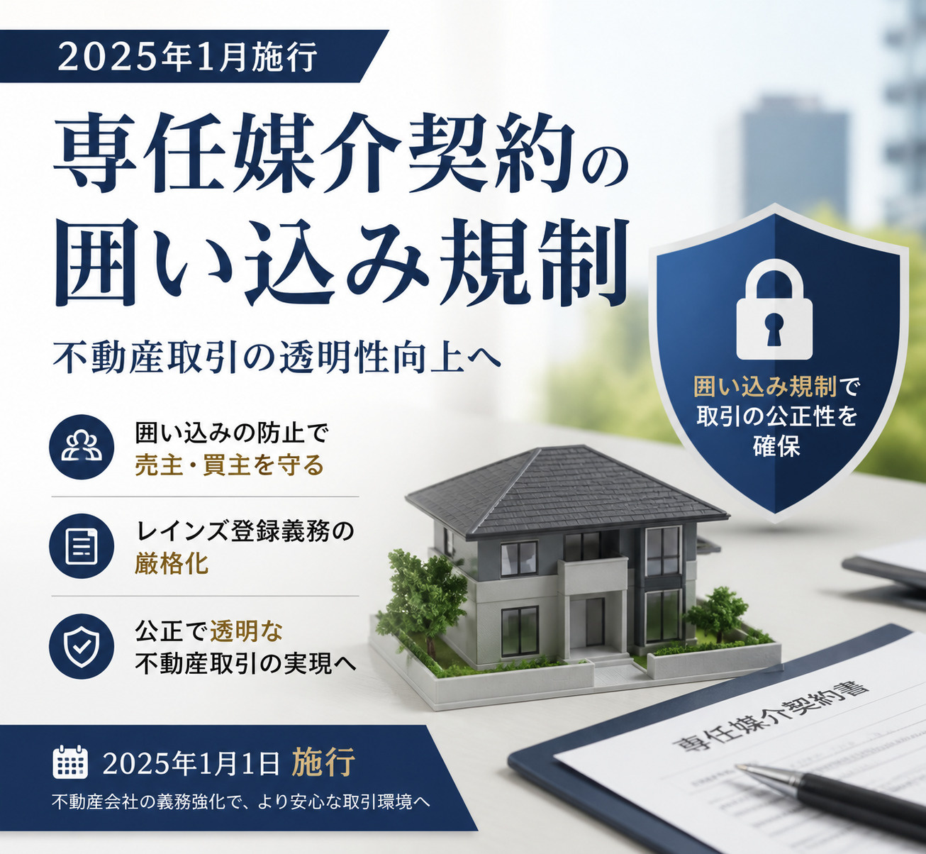 専任媒介契約に新たな規制が！ 2025年施行の囲い込み規制を解説の画像