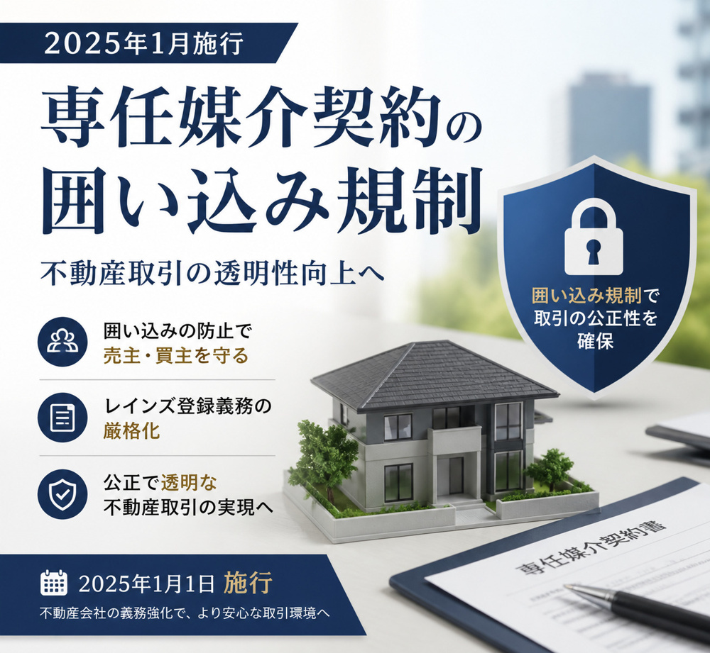 専任媒介契約に新たな規制が！ 2025年施行の囲い込み規制を解説の画像