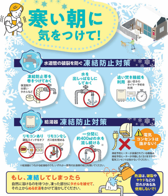 1月9日～10日にかけての寒波についての画像